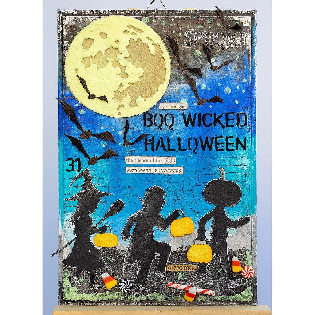 Tim Holtz Distress Ink Pad GROUND ESPRESSO Ranger TIM43270 Glow-In-The-Dark Halloween Decor | color-code:ALT14