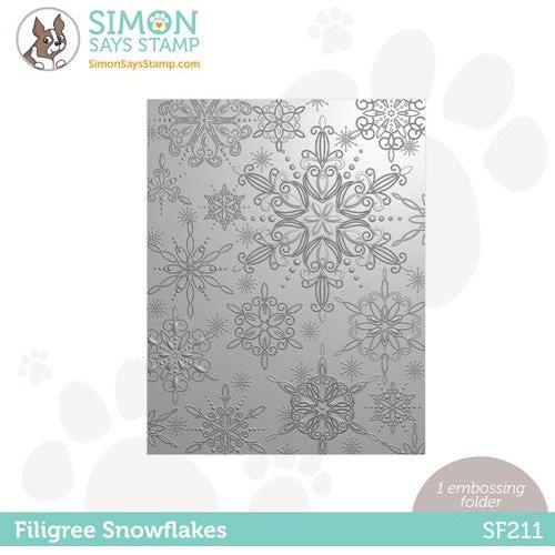 Simon Says Stamp! Simon Says Stamp Embossing Folder FILIGREE SNOWFLAKES sf211