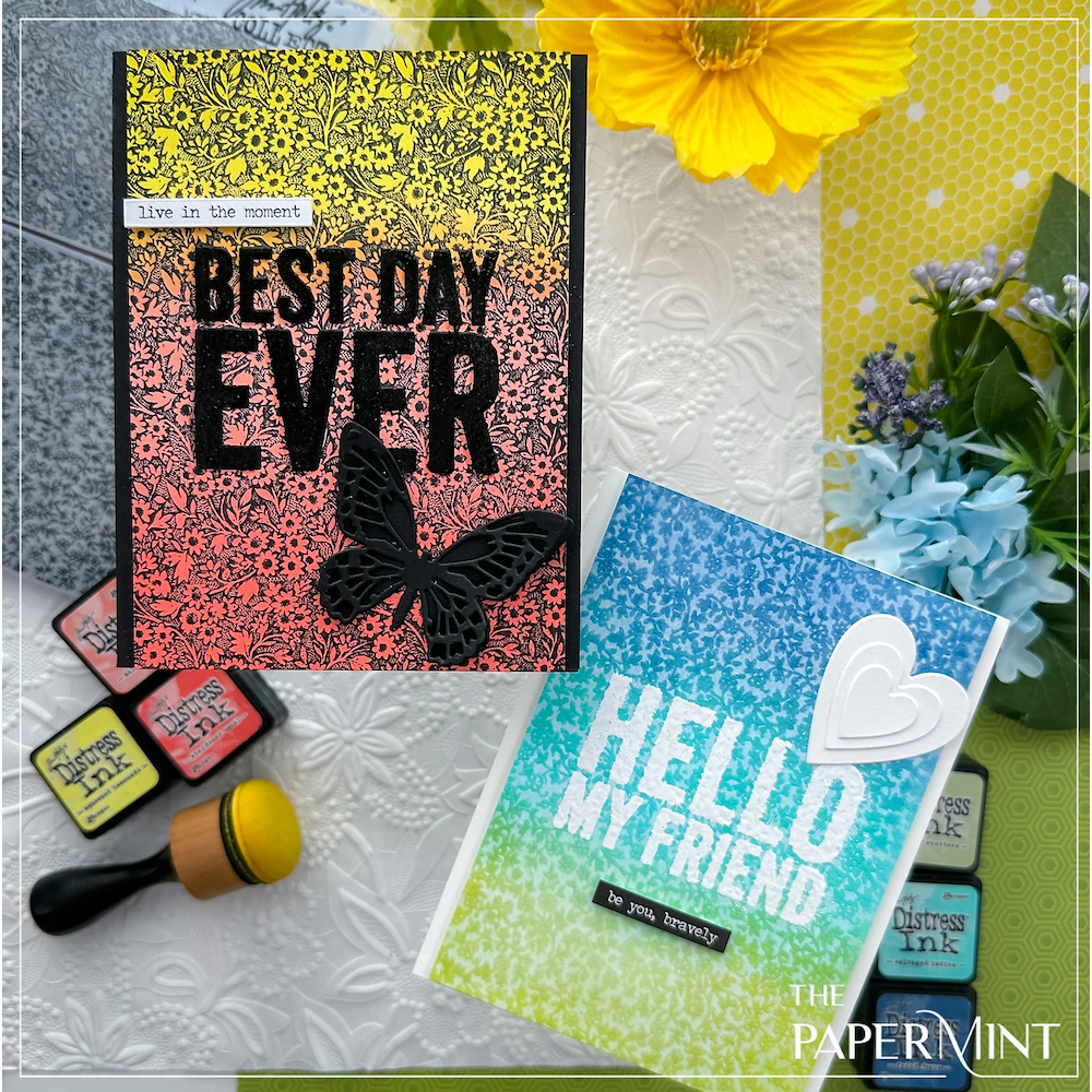 Tim Holtz Distress Ink Pad BLACK SOOT Ranger TIM1954 Tiny Prints Cards | color-code:ALT20