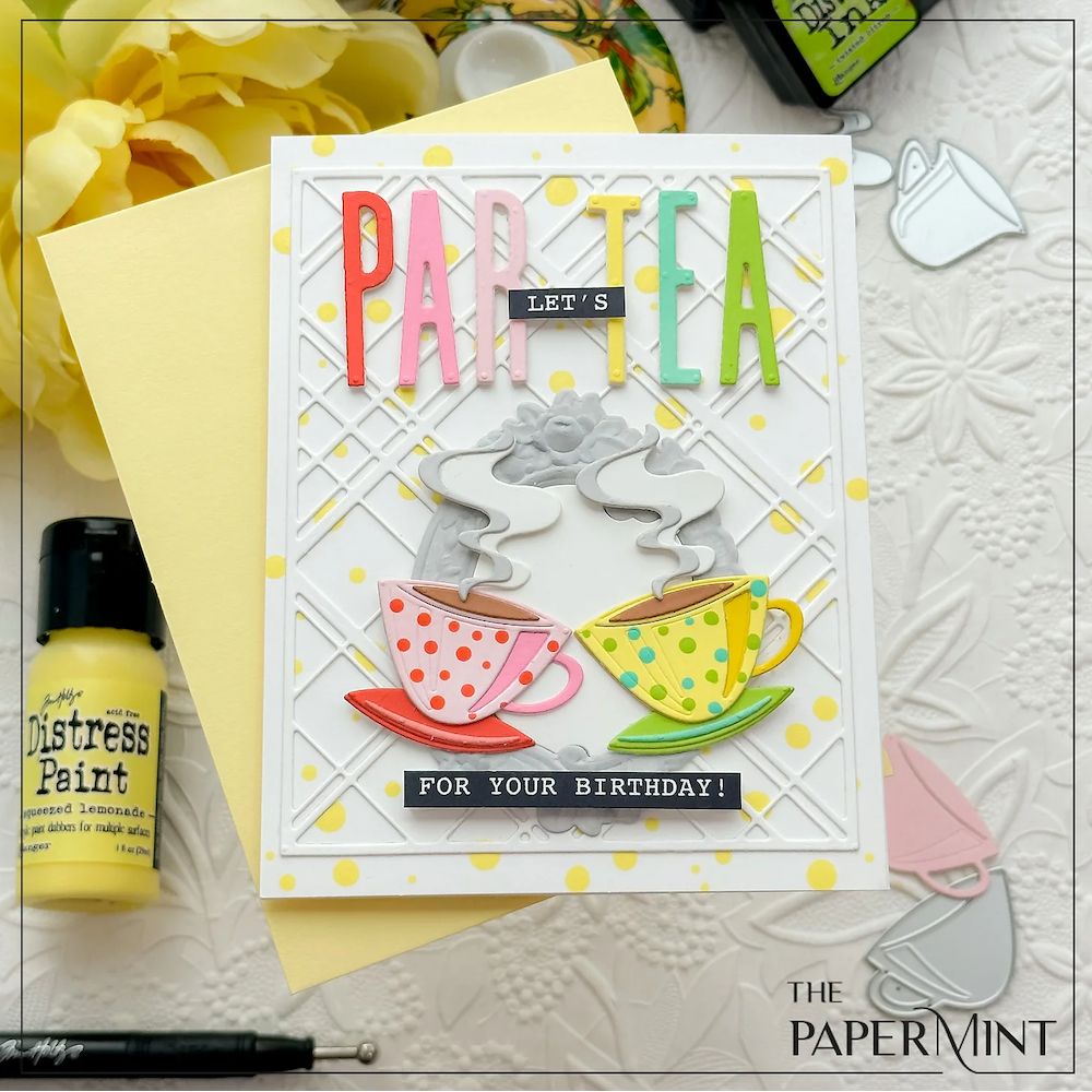 Tim Holtz Distress Ink Pad SPICED MARMALADE Ranger TIM21506 Tea Lovers Card | color-code:ALT15